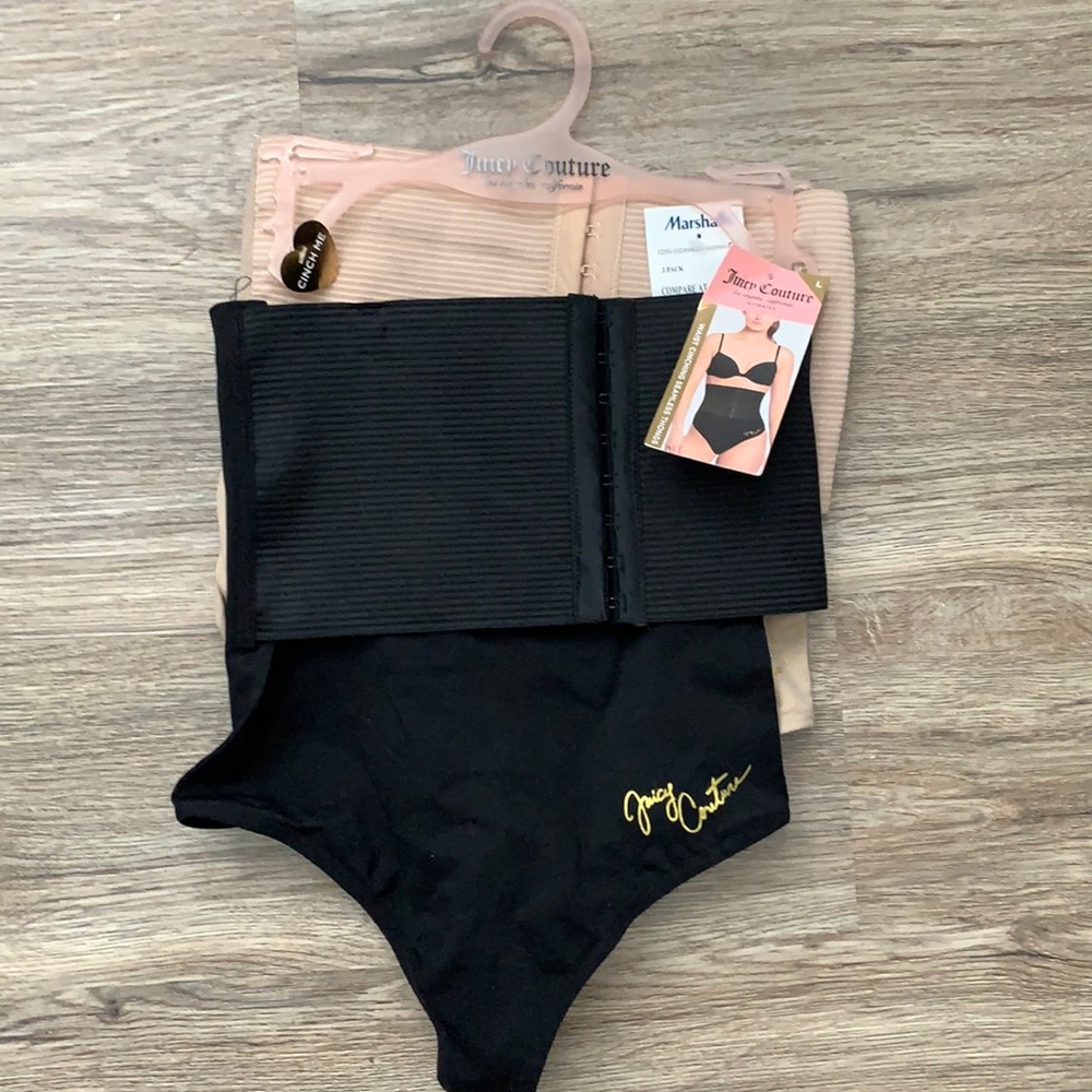 Juicy counter waist cinching seamless thongs.. brand new with tags!